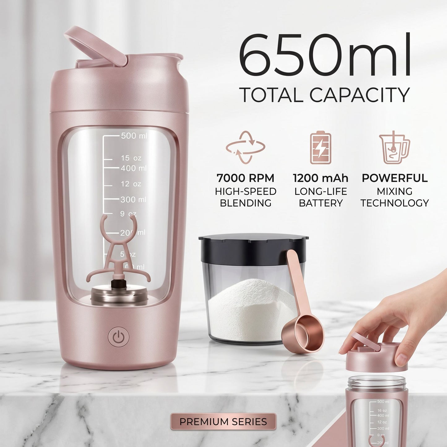 trueFitt™ Premium Wellness Shaker - 650ml