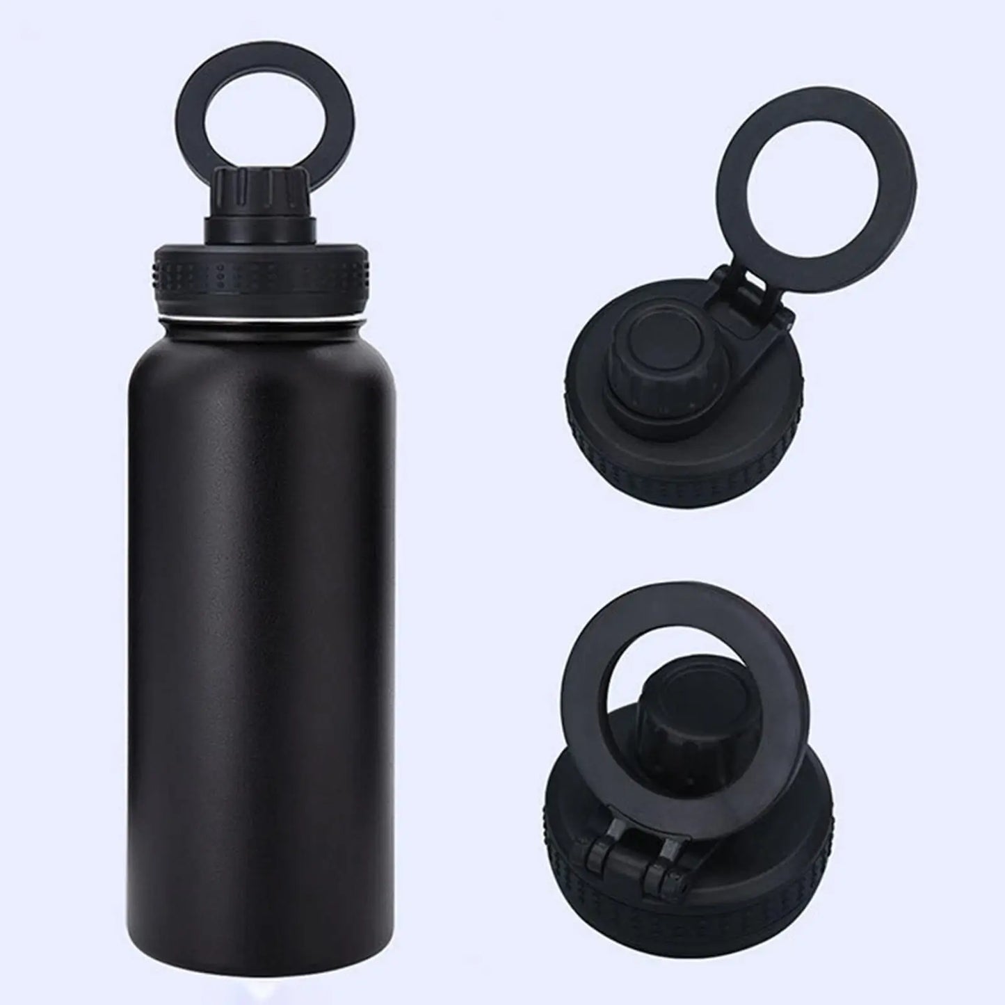 trueFitt™ Insulated Bottle with Magnetic Phone Holder - 1L